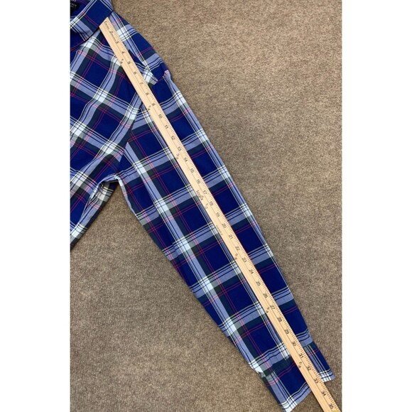 J Crew Shirt Mens XL Tartan Plaid Long Sleeve Blue Button Down Preppy Cotton - Picture 5 of 8